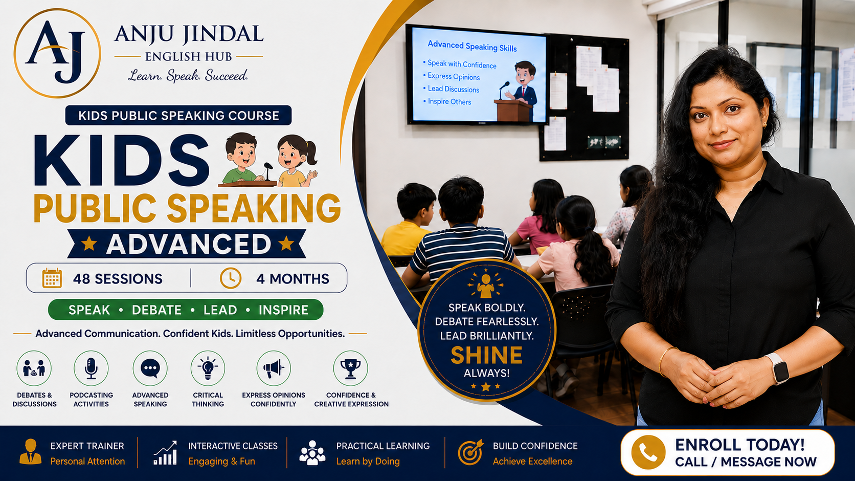 Kids Public Speaking — Advanced course