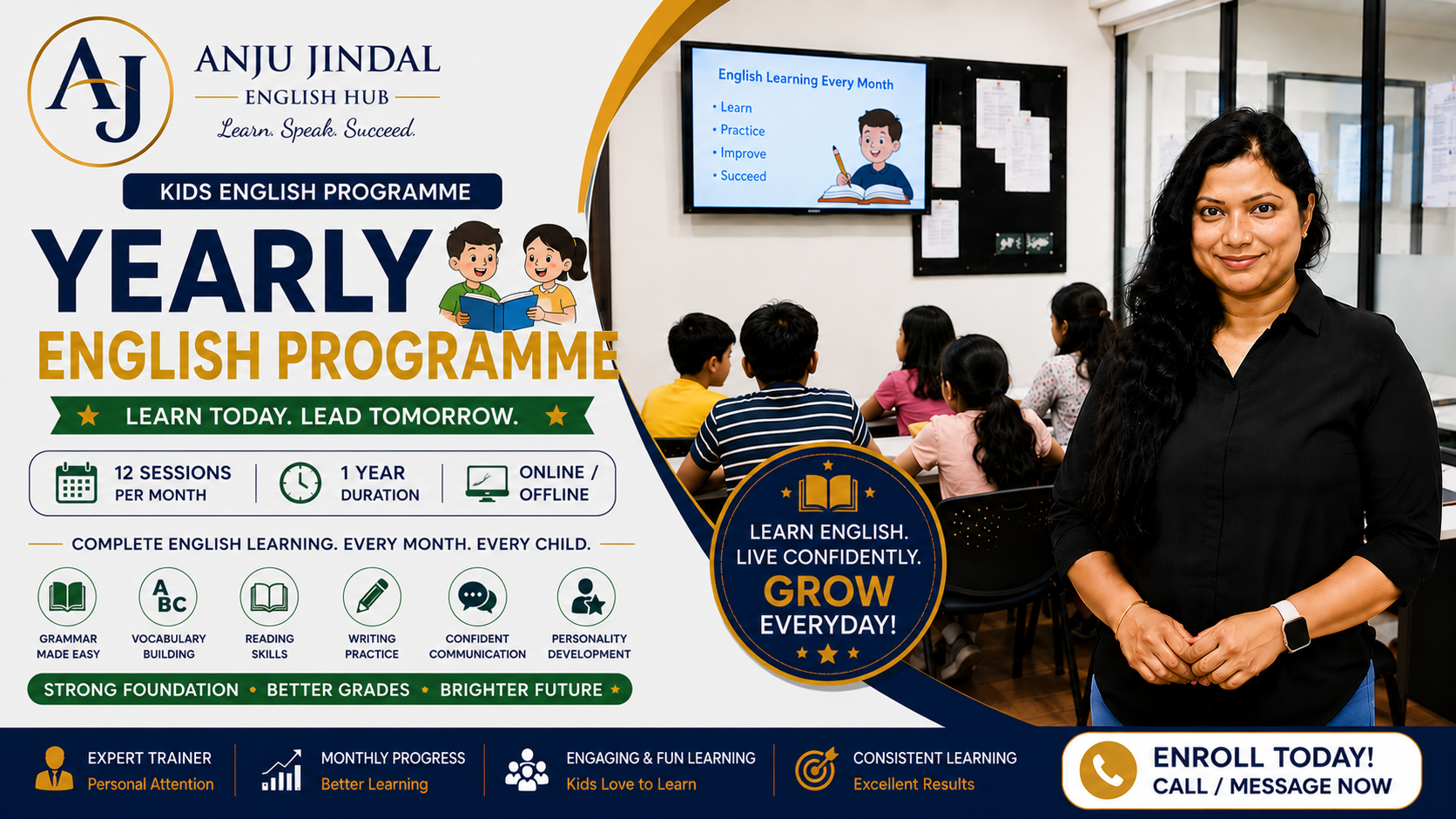 Kids Yearly English Program course