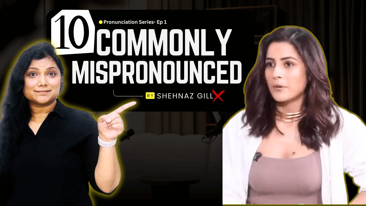 Commonly mispronounced English words with correct pronunciation video