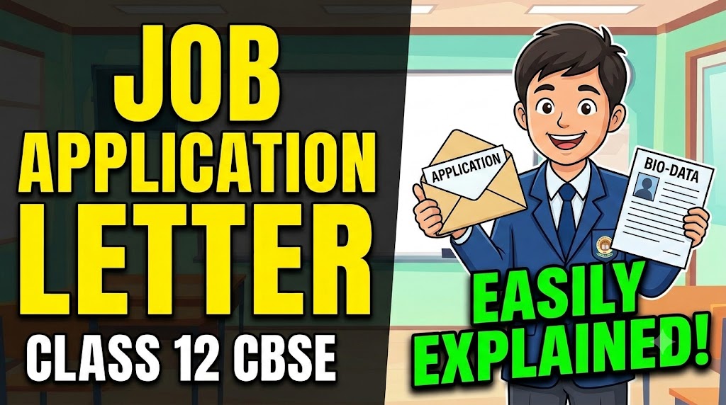 Job Application Letter Class 12 CBSE Format with Bio-data and Sample